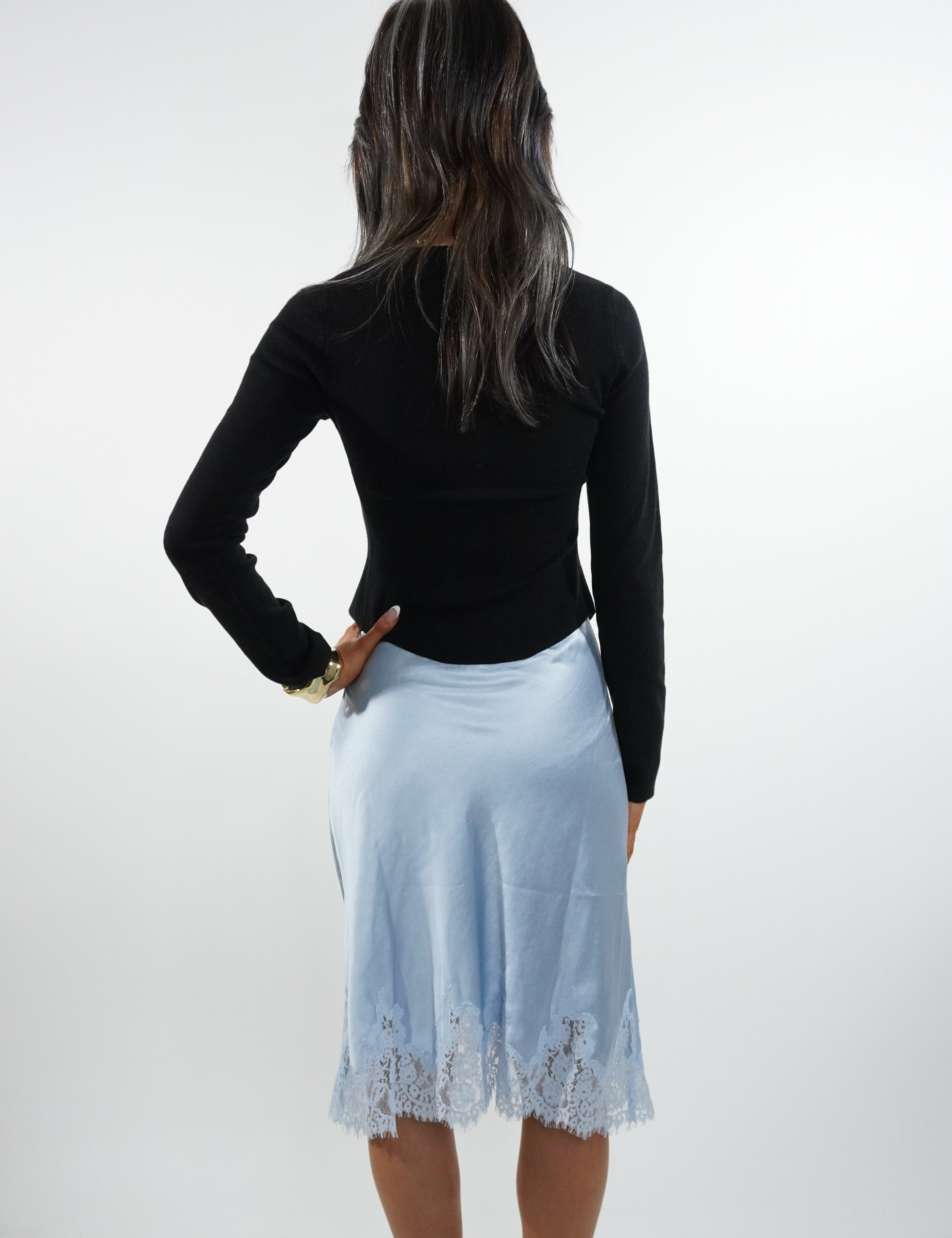 Gigi Pleated Sweater Top