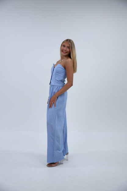 Mini Blue Pant Set